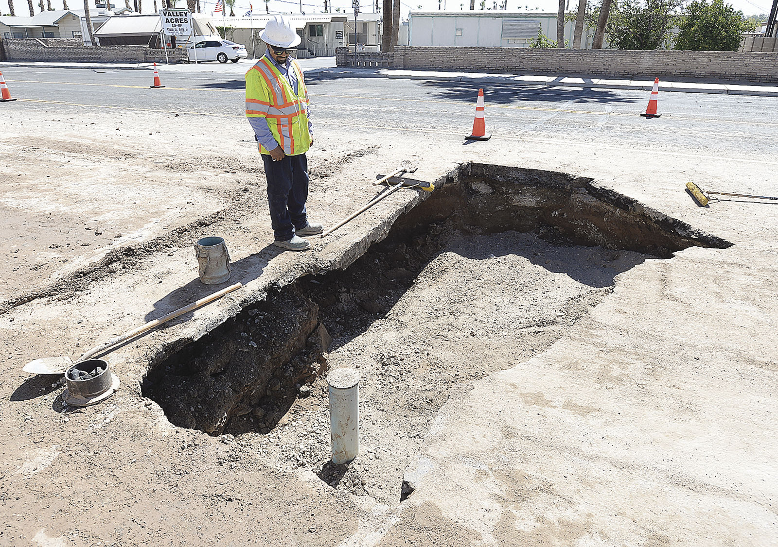 Photo: Big hole in the road